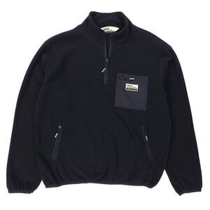 DEUS Ex Machina Munster Half Zip Polar Fleece Jacket Black Gorpcore Outdoor
